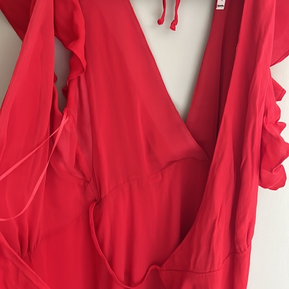 NWT Willow and Clay red wrap dress size Small - Picture 6 of 8